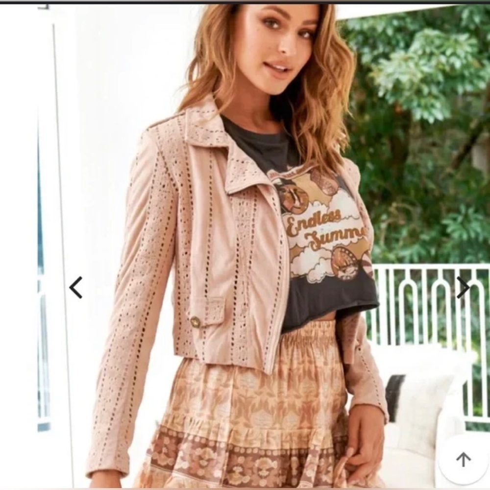 Jaase Anthropology Women's Blush Jacket NWT - Picture 2 of 16